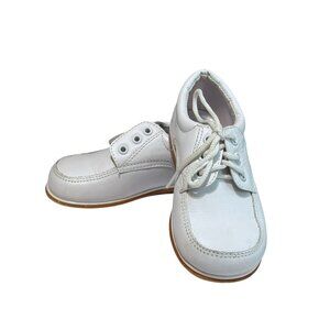 Karela Kids-Baby Leather White Hard Bottom Walking Shoes